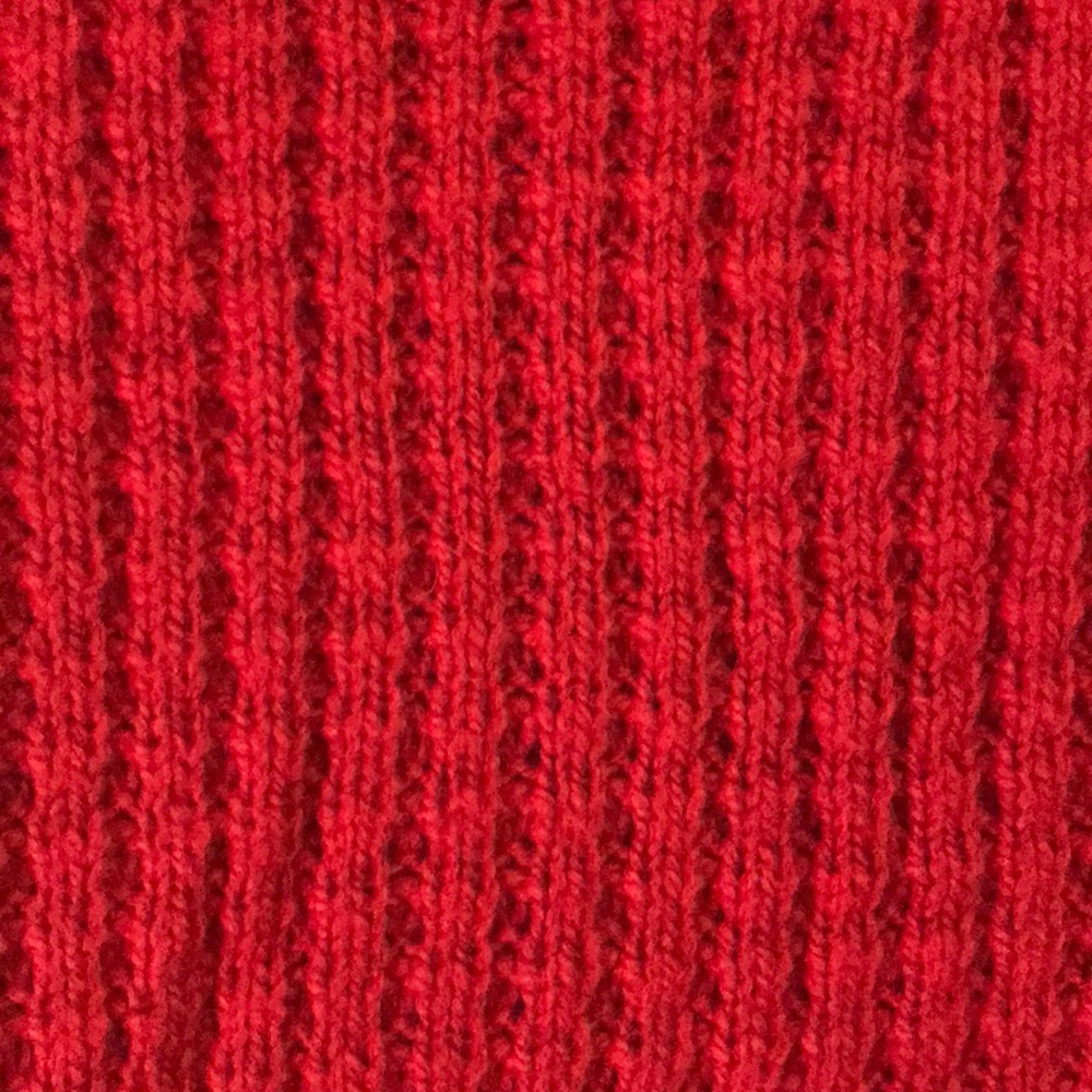 Red Open Back Sweater - Picture 4 of 6